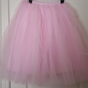 Tulle light pink skirt